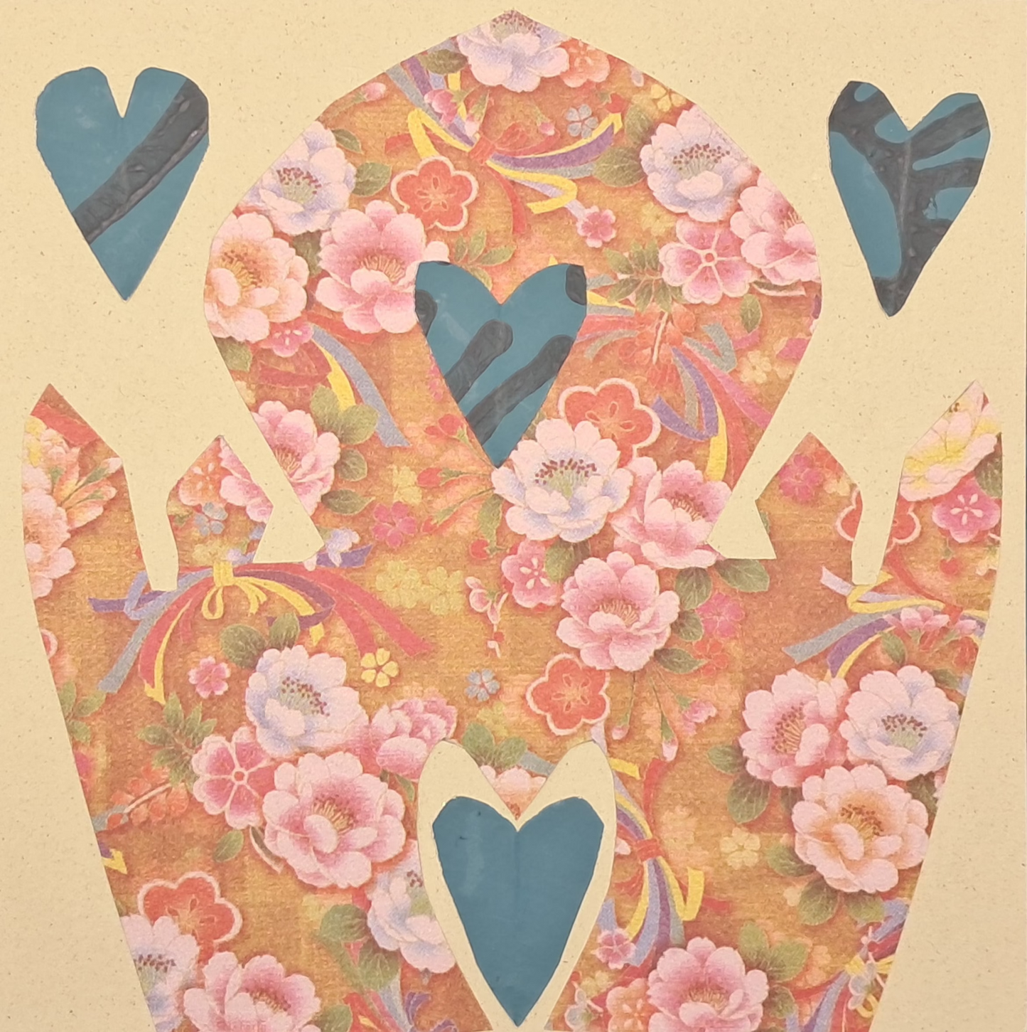 A TRIBUTE TO LOVE. HAND CRAFTED ECO-FRIENDLY GREETINGS CARD.