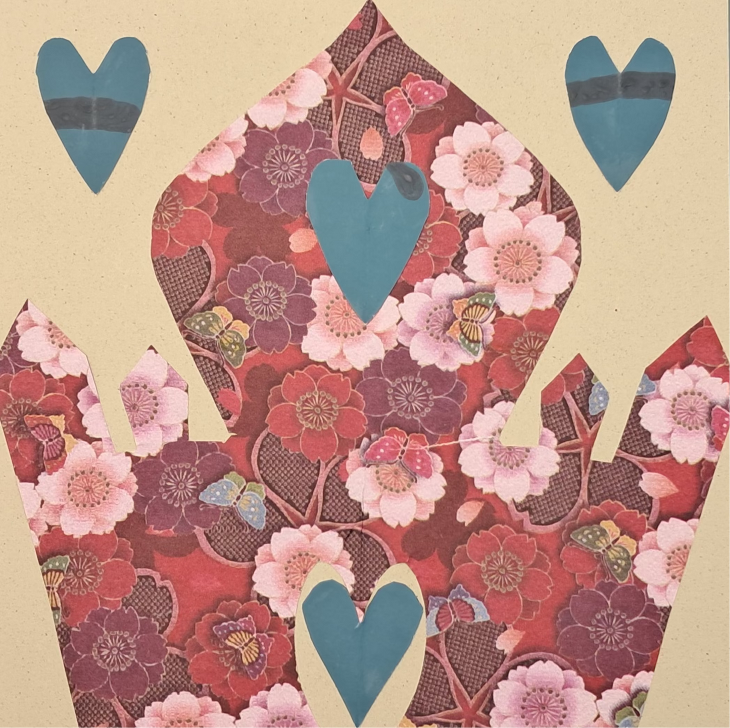 A TRIBUTE TO LOVE. HAND CRAFTED ECO-FRIENDLY GREETINGS CARD.