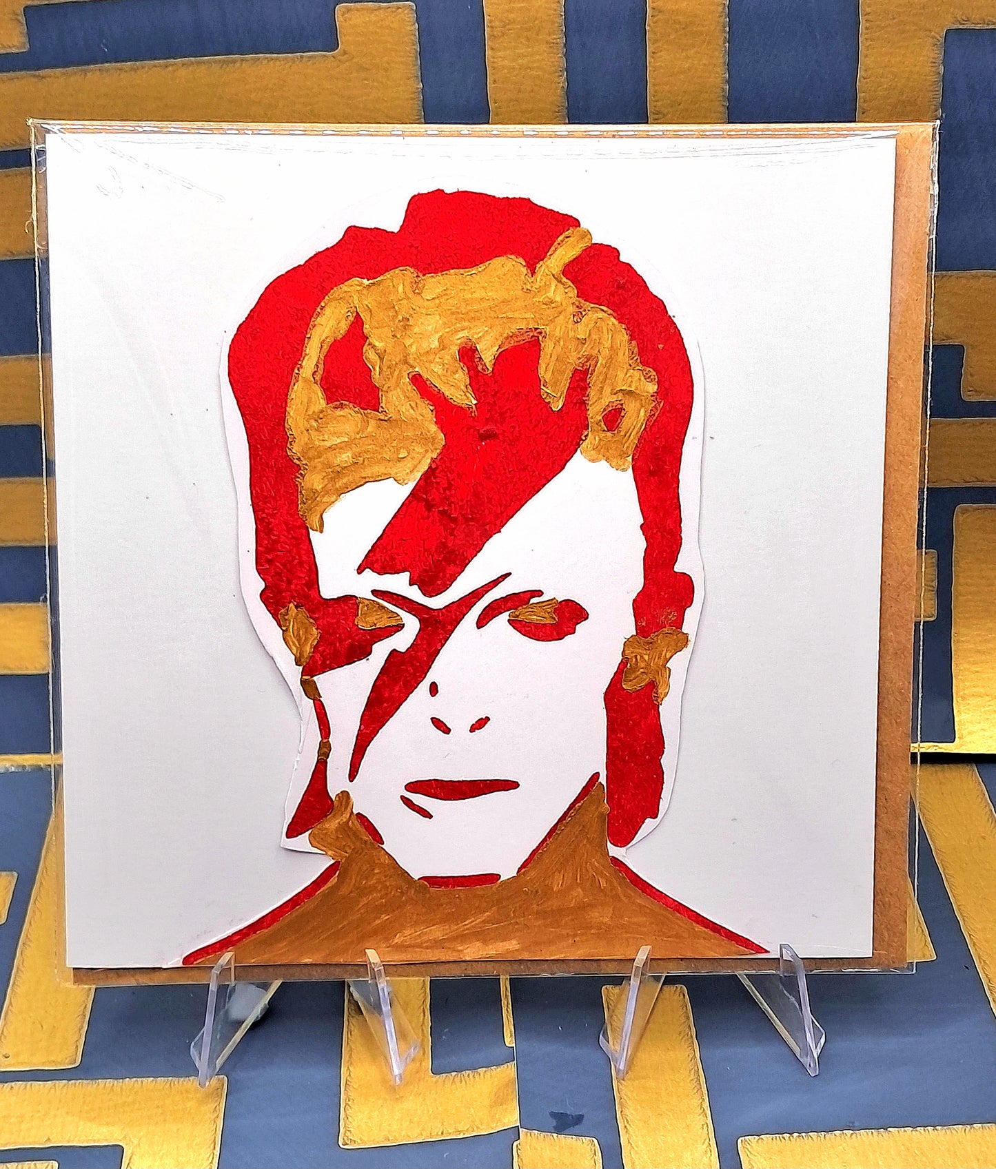 ZIGGY. HAND PAINTED ECO-FRIENDLY GREETINGS CARD.