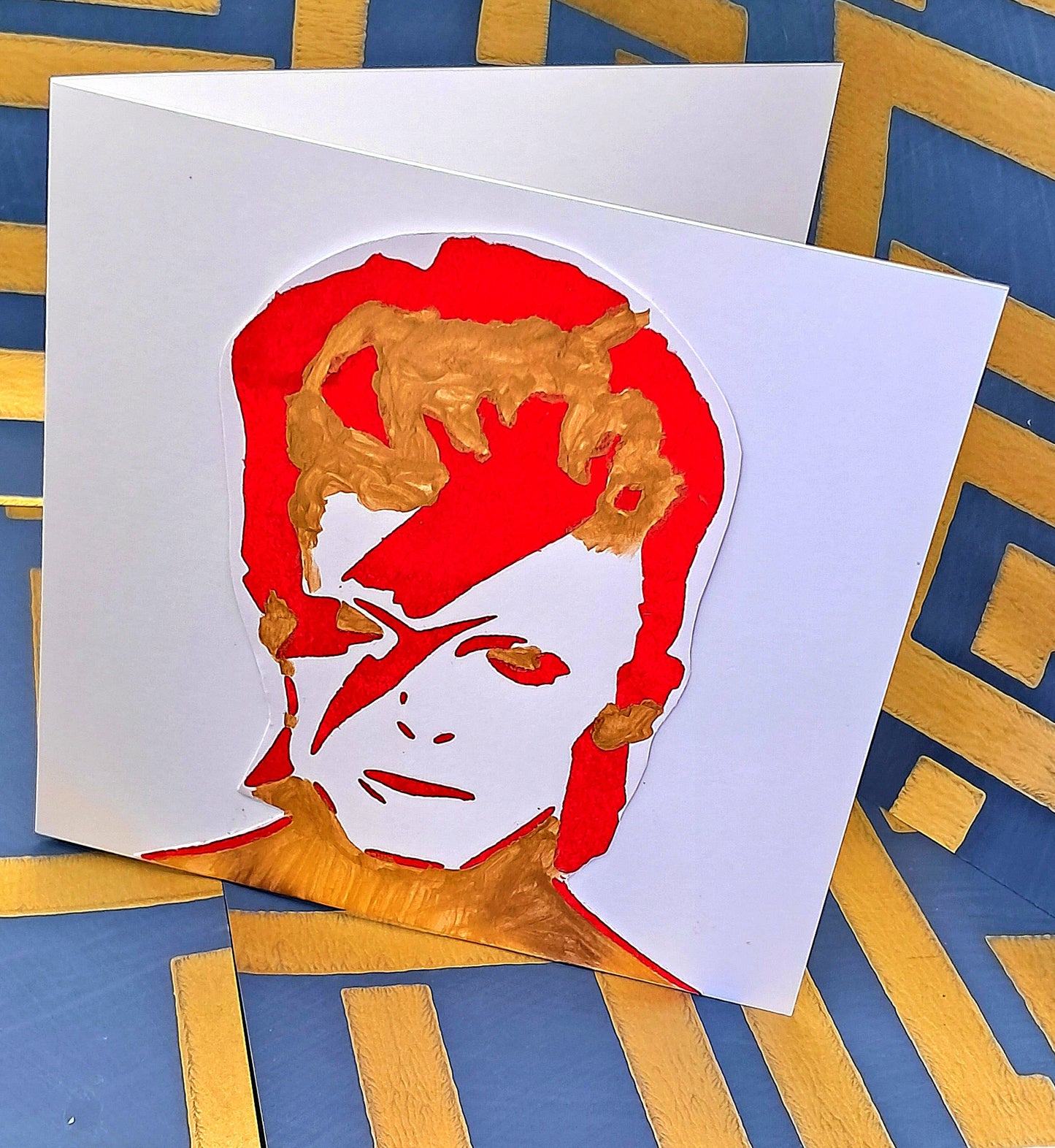 ZIGGY. HAND PAINTED ECO-FRIENDLY GREETINGS CARD.
