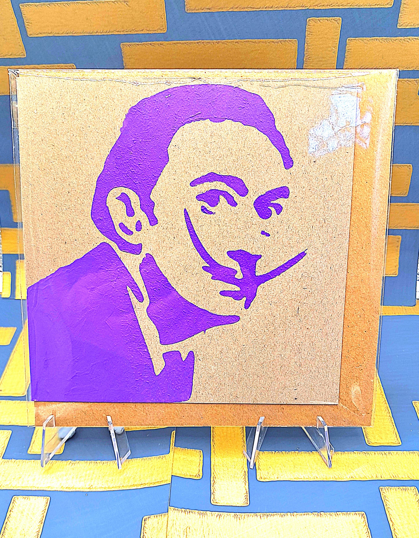 DALI - HAND PAINTED ECO-FRIENDLY GREETINGS CARD FOR GUYS.