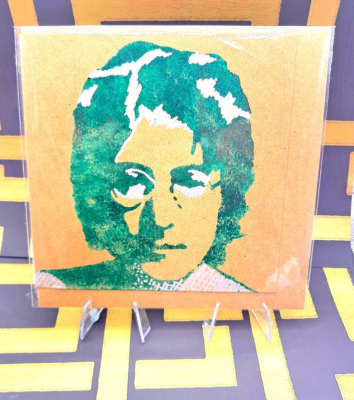 IMAGINE. HAND-PAINTED ECO-FRIENDLY GREETINGS CARD FOR GUYS.