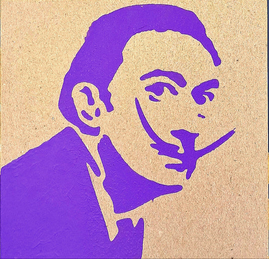DALI - HAND PAINTED ECO-FRIENDLY GREETINGS CARD FOR GUYS.