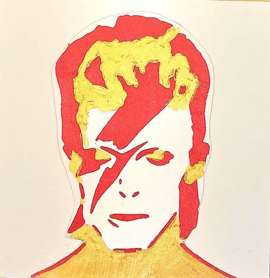 ZIGGY. HAND PAINTED ECO-FRIENDLY GREETINGS CARD.