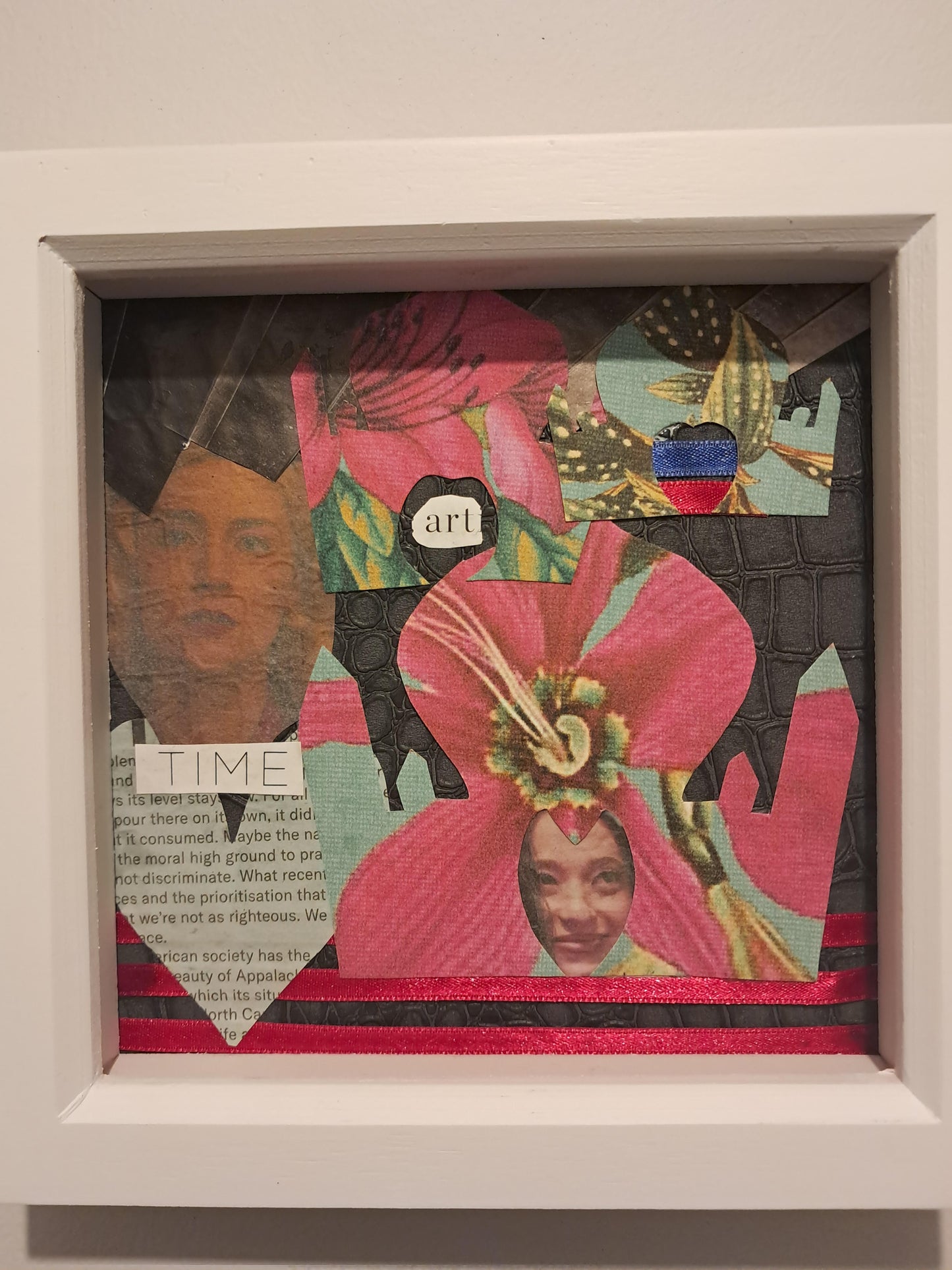 MULTI-DIMENTIONAL MAHAL. ORIGINAL COLLAGE ART. FRAMED.